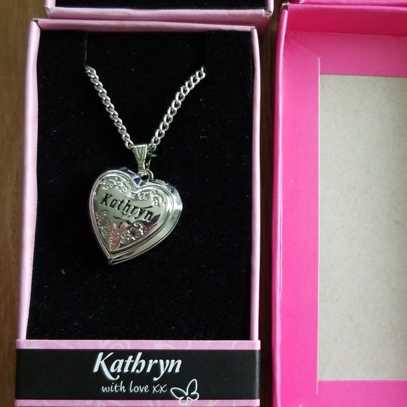 3 heart necklaces with engraved names - Picture 2 of 8